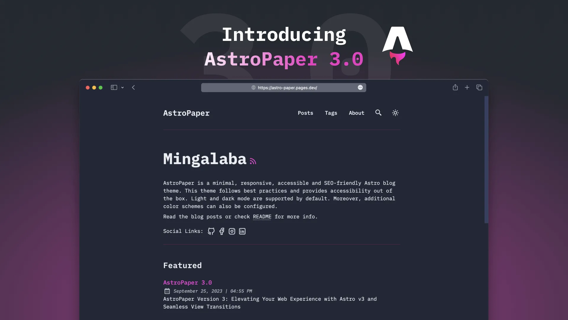 AstroPaper v3